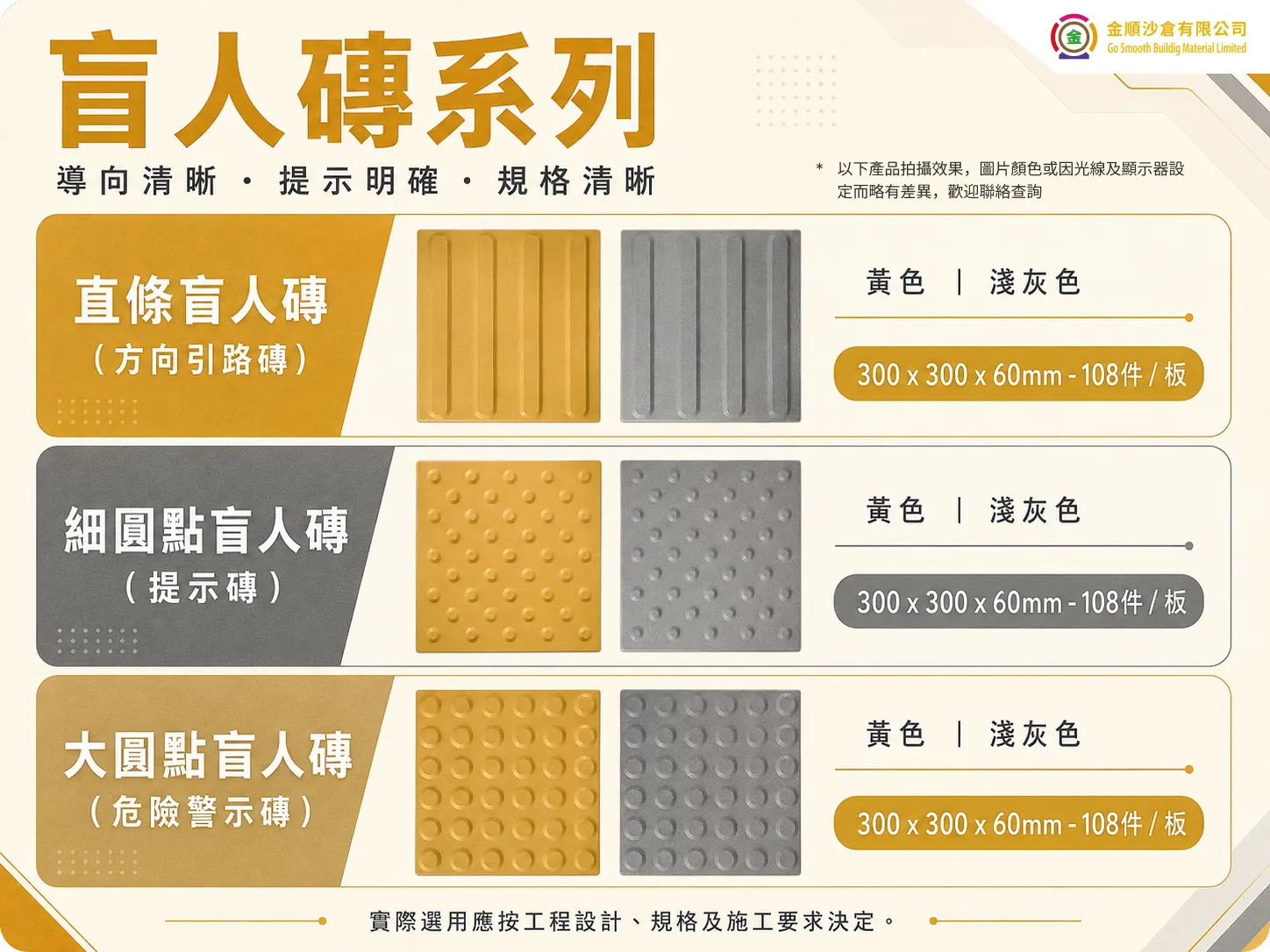大圓點盲人磚（危險警示磚） - 2